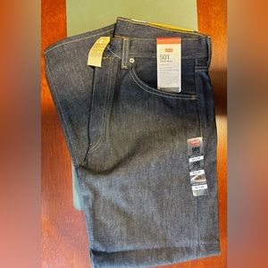 New 501 Original Levi’s Shrink to Fit Non-Stretch Men 33x29 Black